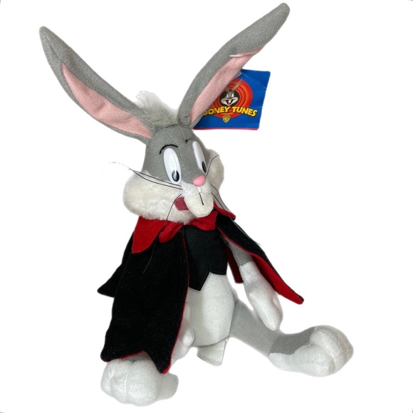 Vintage Looney Tunes Bugs Bunny Vampire Dracula Halloween Plush - Picture 4 of 9